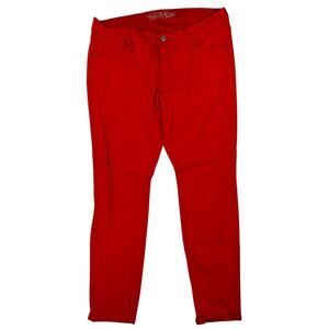 Old Navy | Bright Red-Rockstar Denim Leggings| Size 14